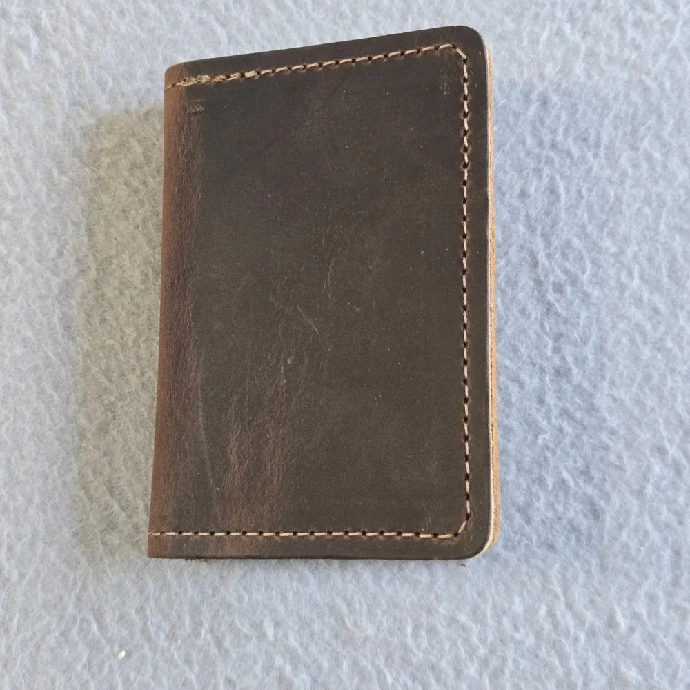 Unbranded 101st Airborne Money Clip Wallet Mens OS Brown Leather Embossed Logo